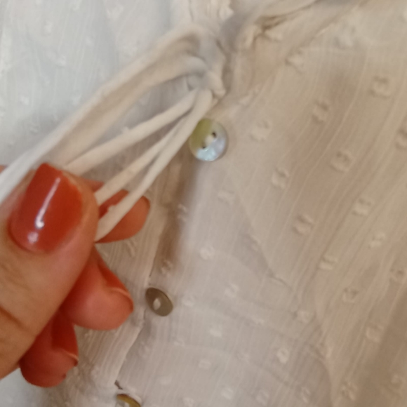 Zara Boho Frill Sheer Top - Picture 11 of 14